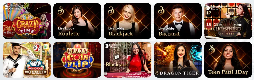 Jeux de casino en direct FANTASTIK CASINO