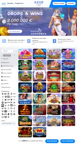 l'application et interface Fantastik Casino