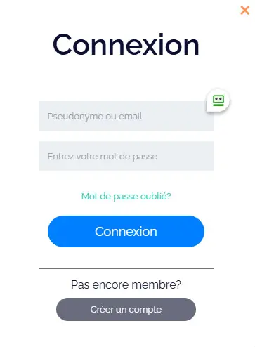 Connexion des membres du FANTASTIK CASINO