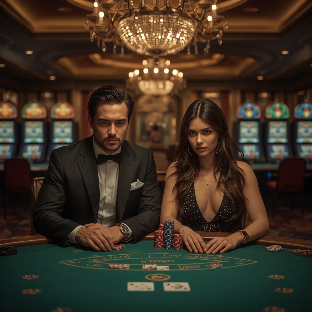 Deux joueurs de poker dans un Fantastik Casino